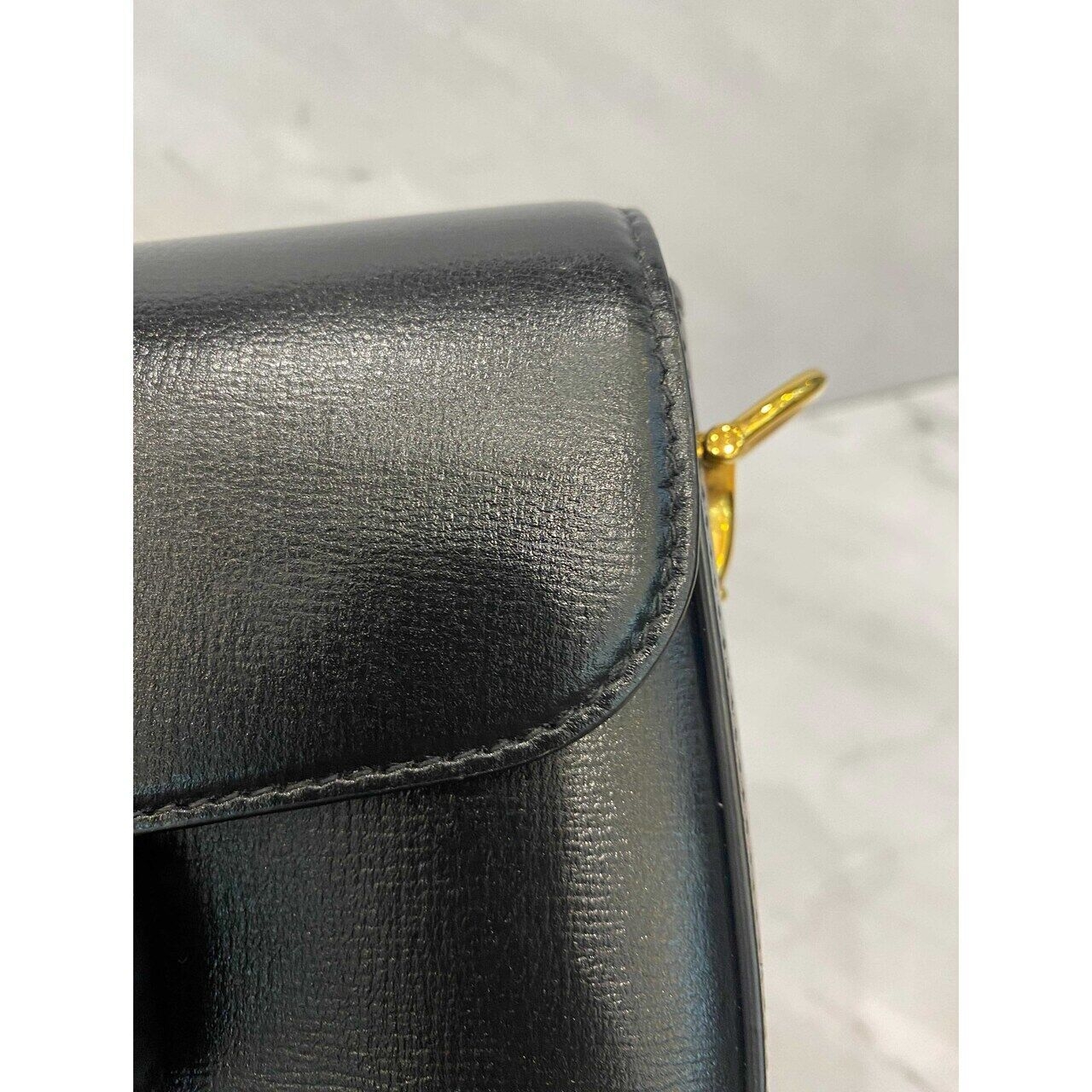 Gucci Mini Horsebit 1955 in Black GHW Sling Bag