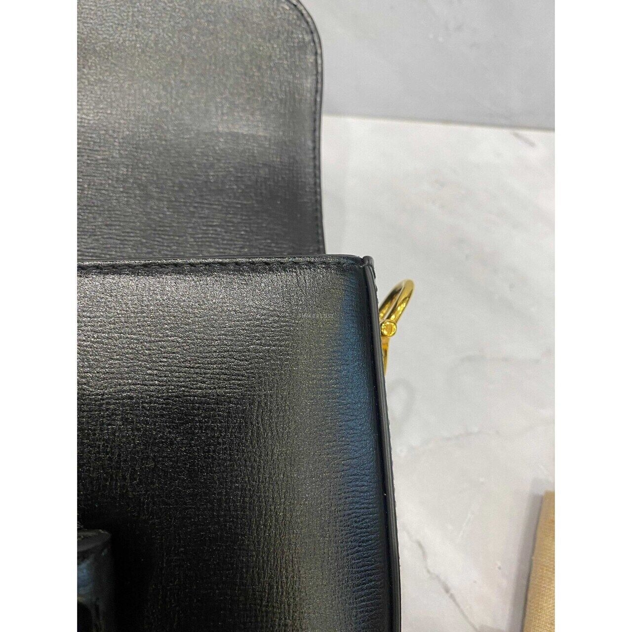 Gucci Mini Horsebit 1955 in Black GHW Sling Bag