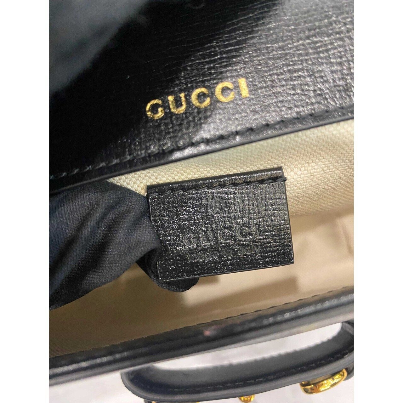 Gucci Mini Horsebit 1955 in Black GHW Sling Bag