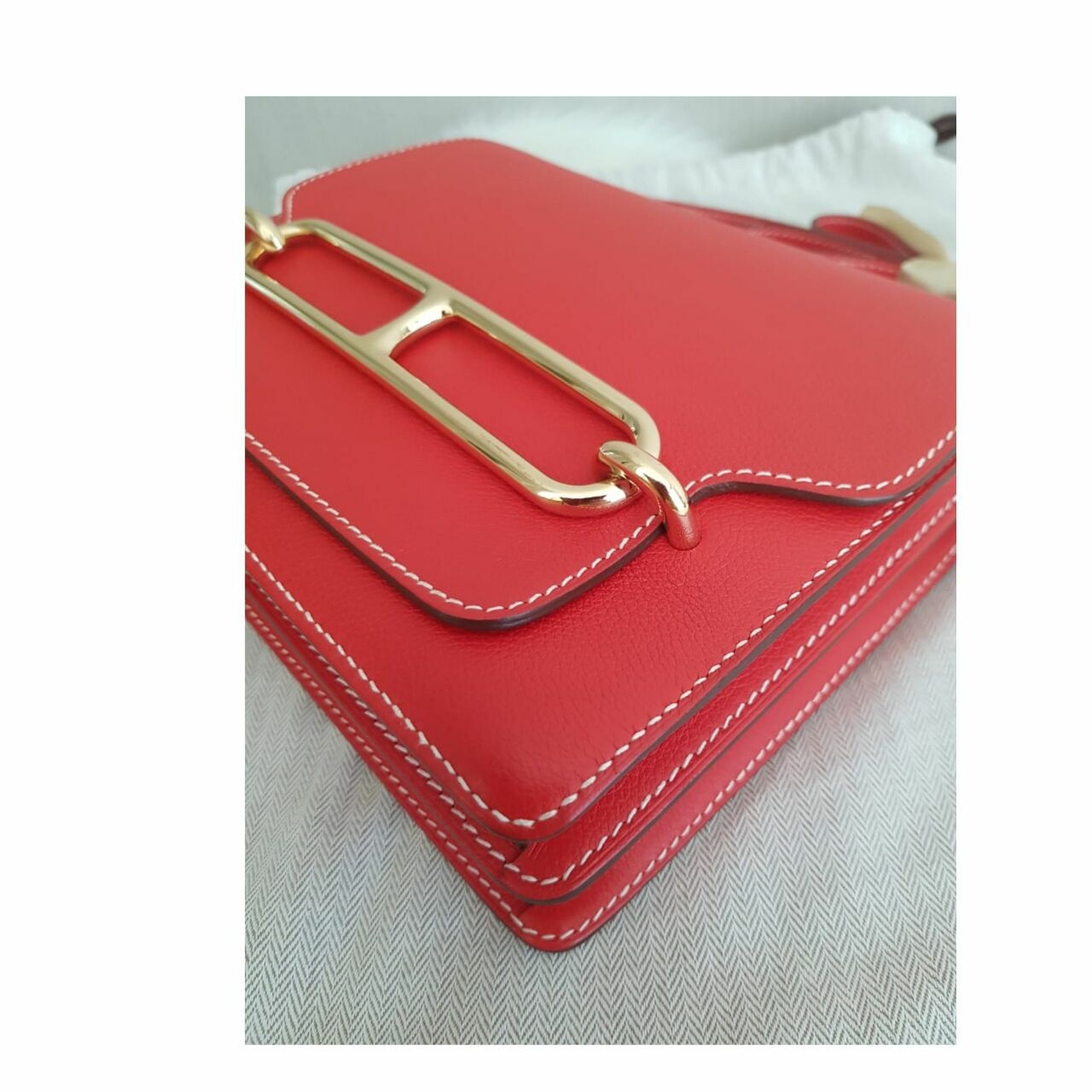 Hermes Red Roulis 23 GHW #X