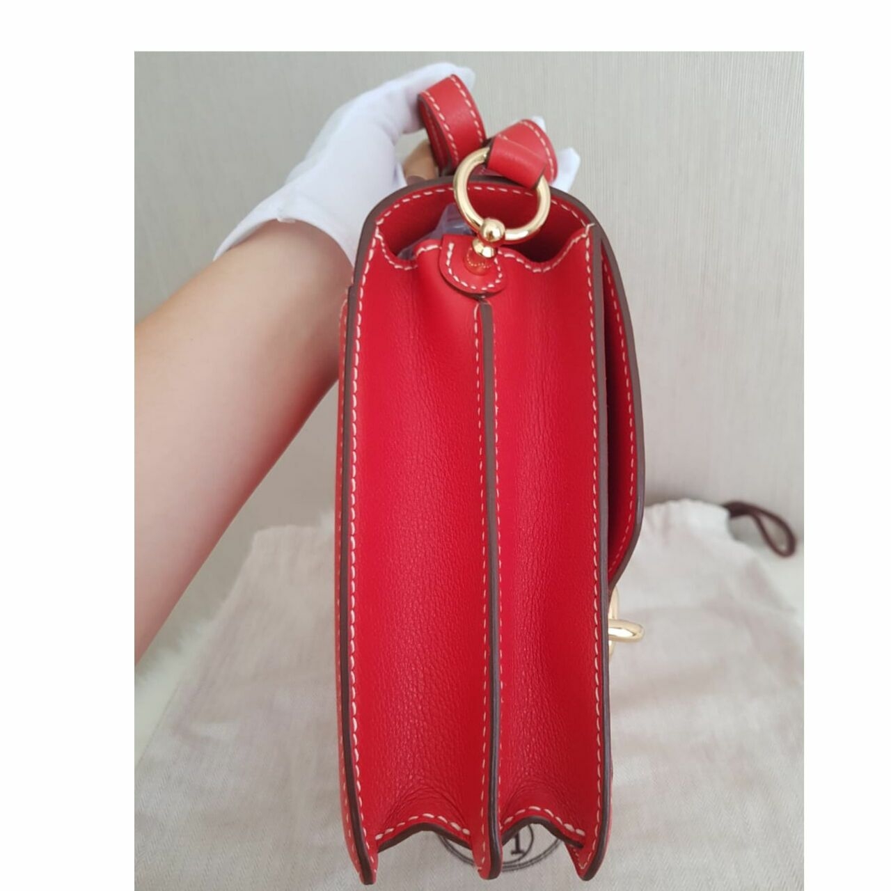 Hermes Red Roulis 23 GHW #X