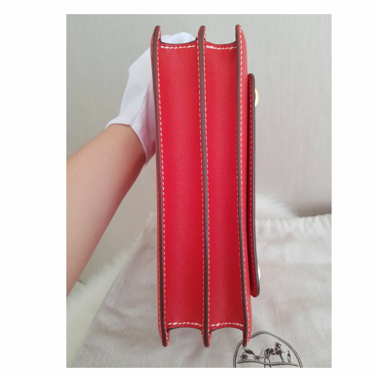 Hermes Red Roulis 23 GHW #X