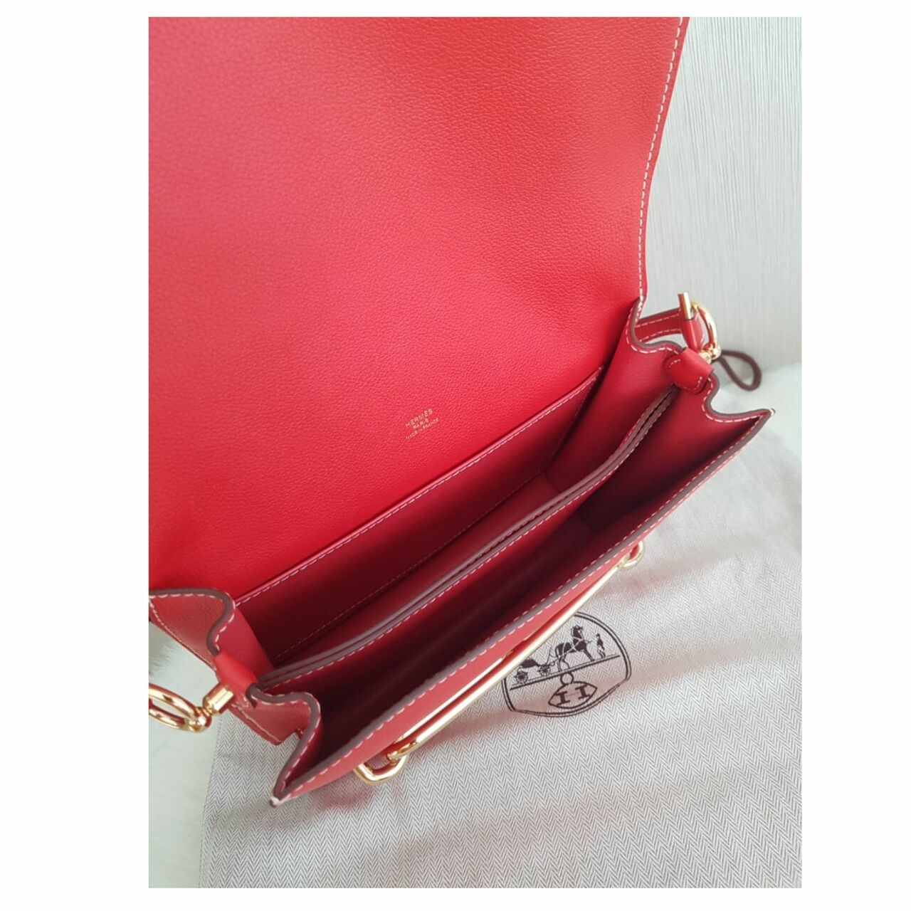 Hermes Red Roulis 23 GHW #X