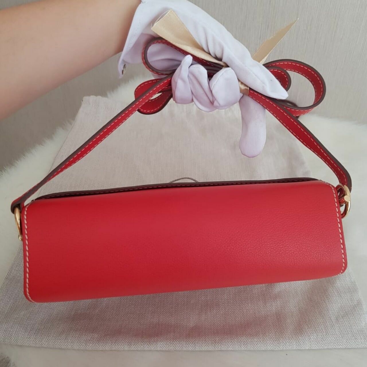 Hermes Red Roulis 23 GHW #X