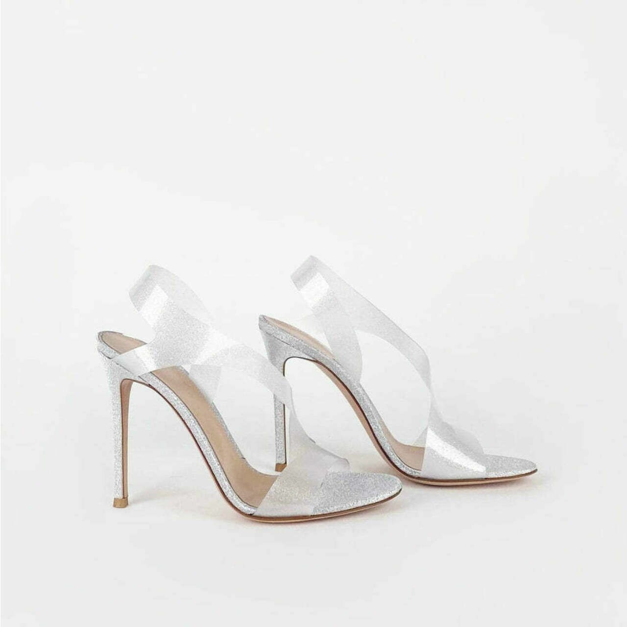 Gianvito Rossi Silver Sandals