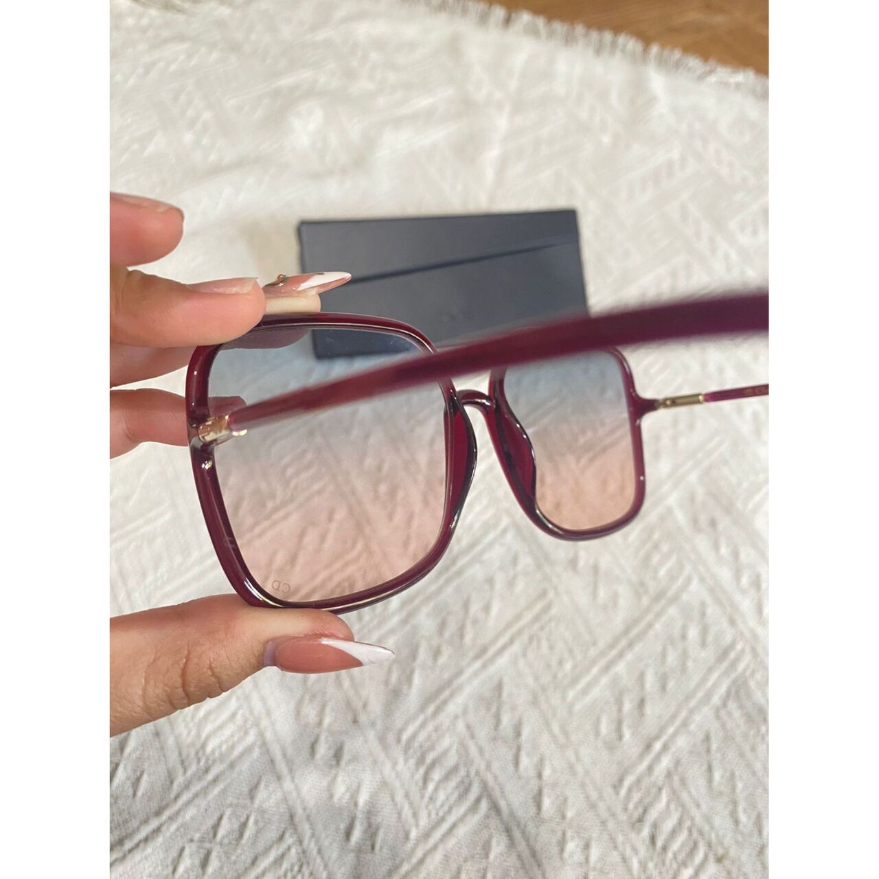 Christian Dior Burgundy Sunglasses