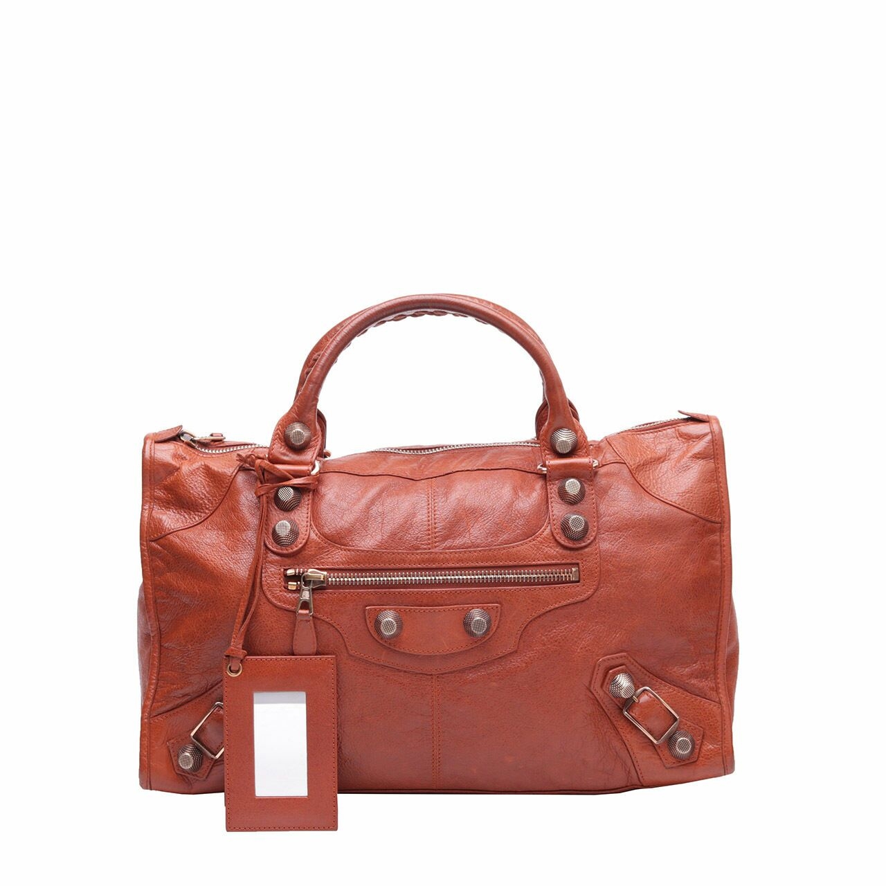 Balenciaga Terracotta Lambskin Leather Giant 21 Work Handbag