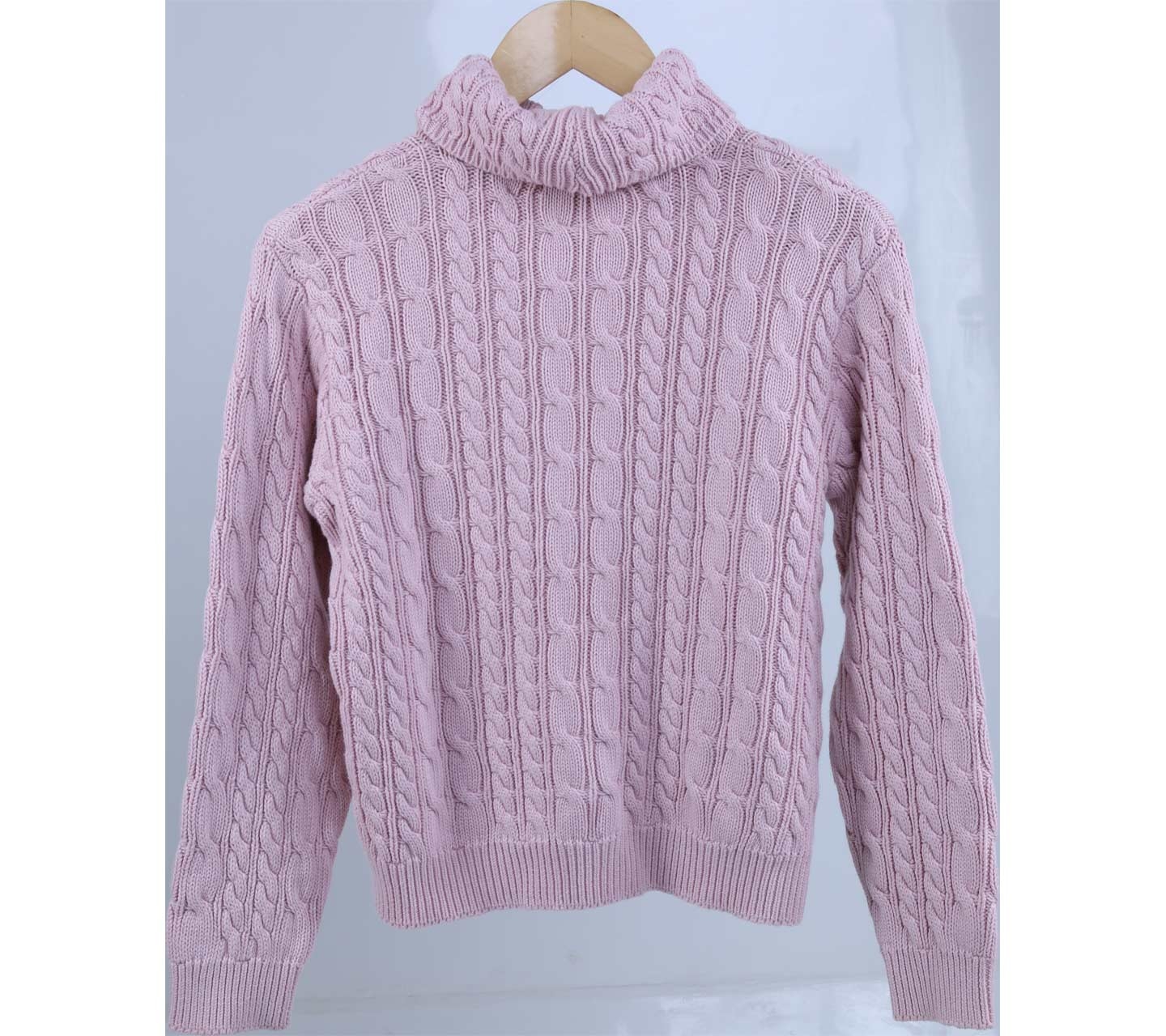 Wainscott Pink Turtle Neck Sweater