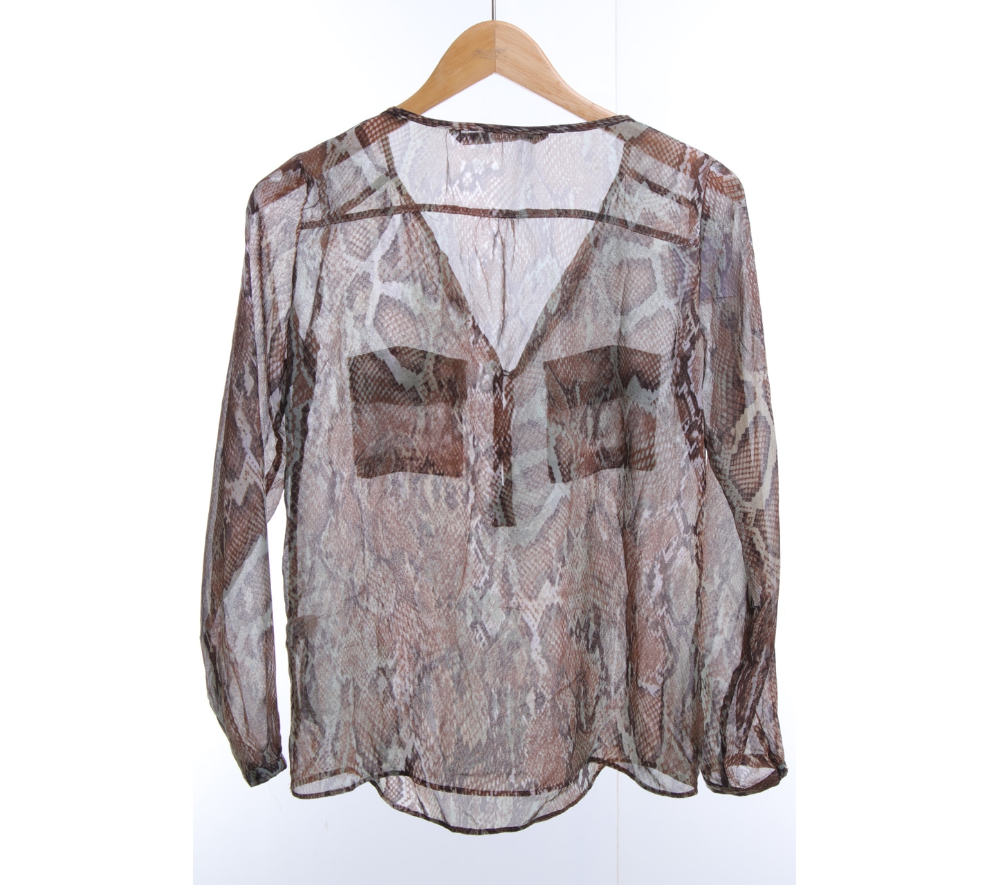 Zara Multi Colour Snakeskin Blouse