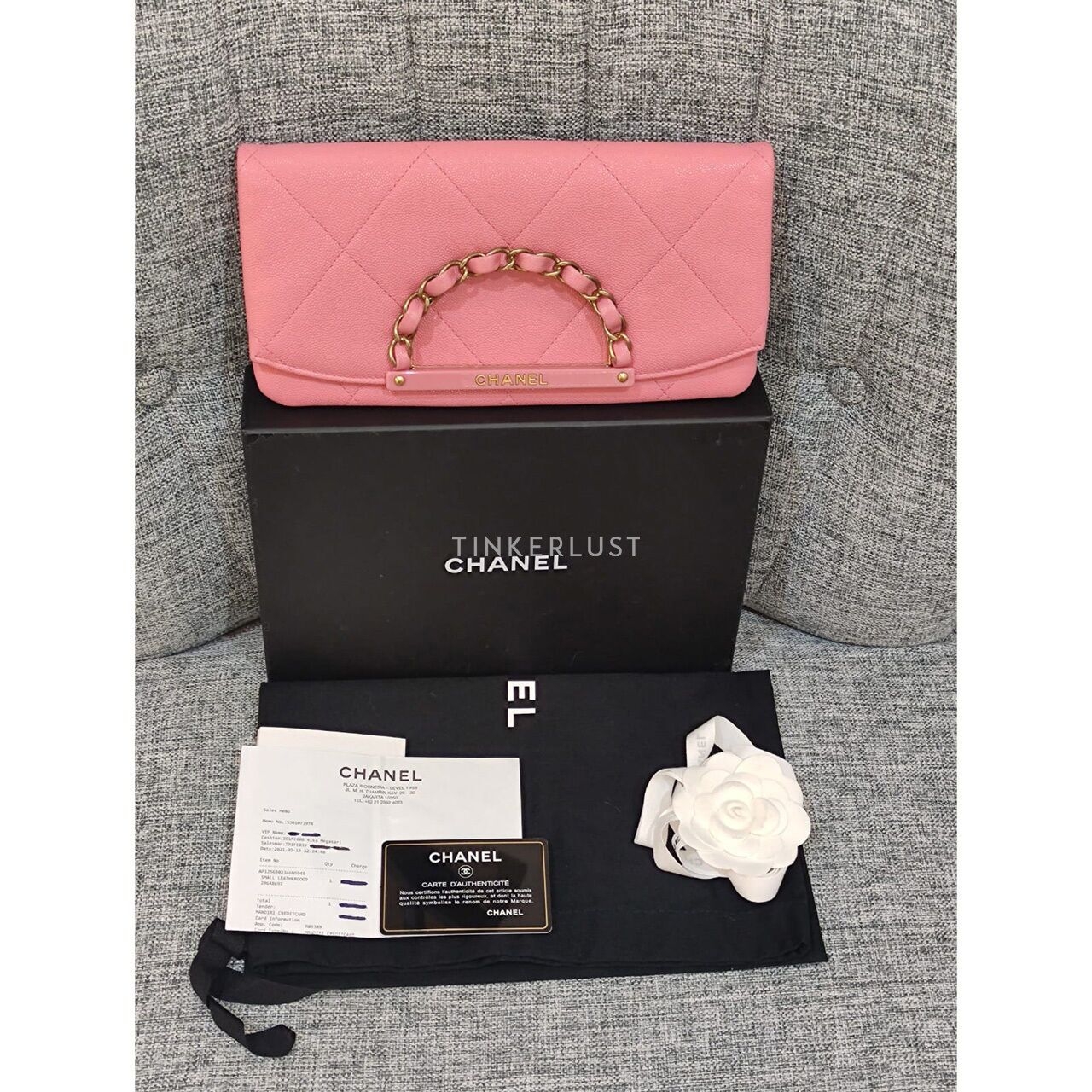 Chanel Pink Caviar GHW #29 Clutch	