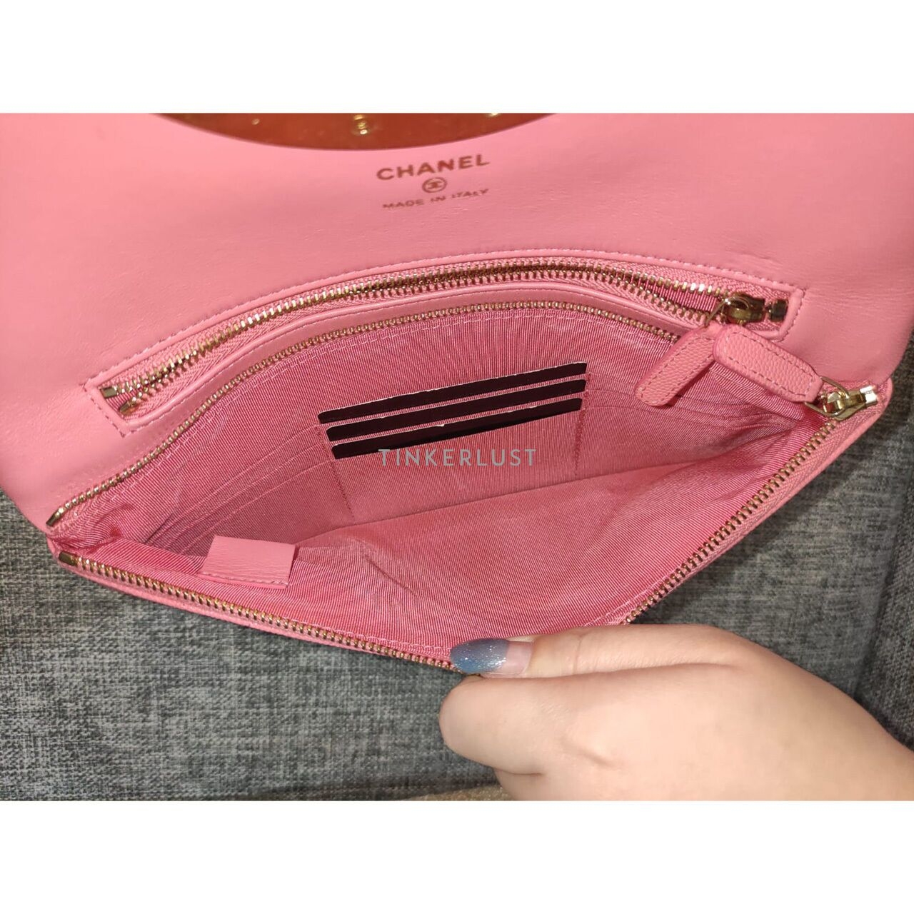 Chanel Pink Caviar GHW #29 Clutch	