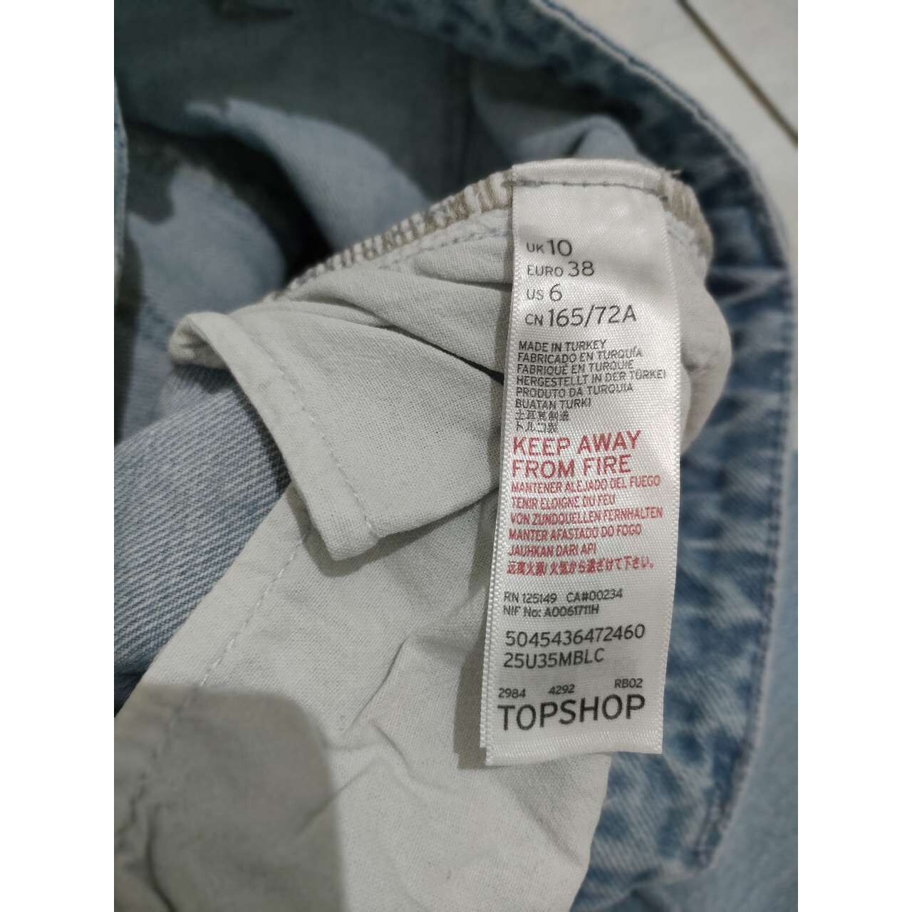 Topshop Unique Blue Jeans Long Pants