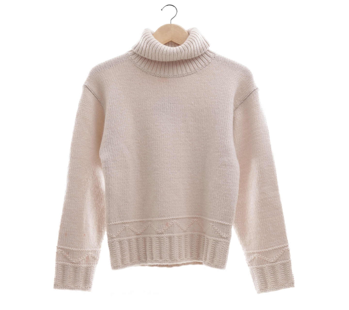 Uniqlo Jwanderson Cream Low Guage Turtle Neck Sweater