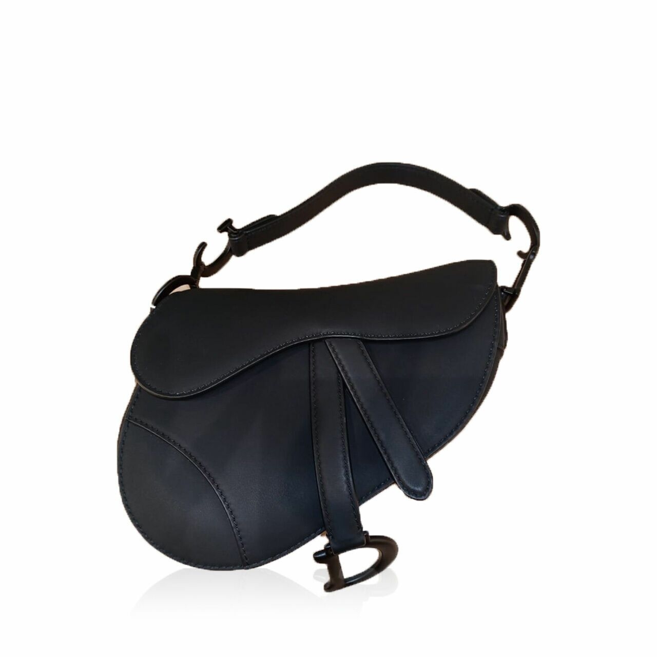 Christian Dior Mini Saddle Bag Ultramatte in Black Shoulder Bag