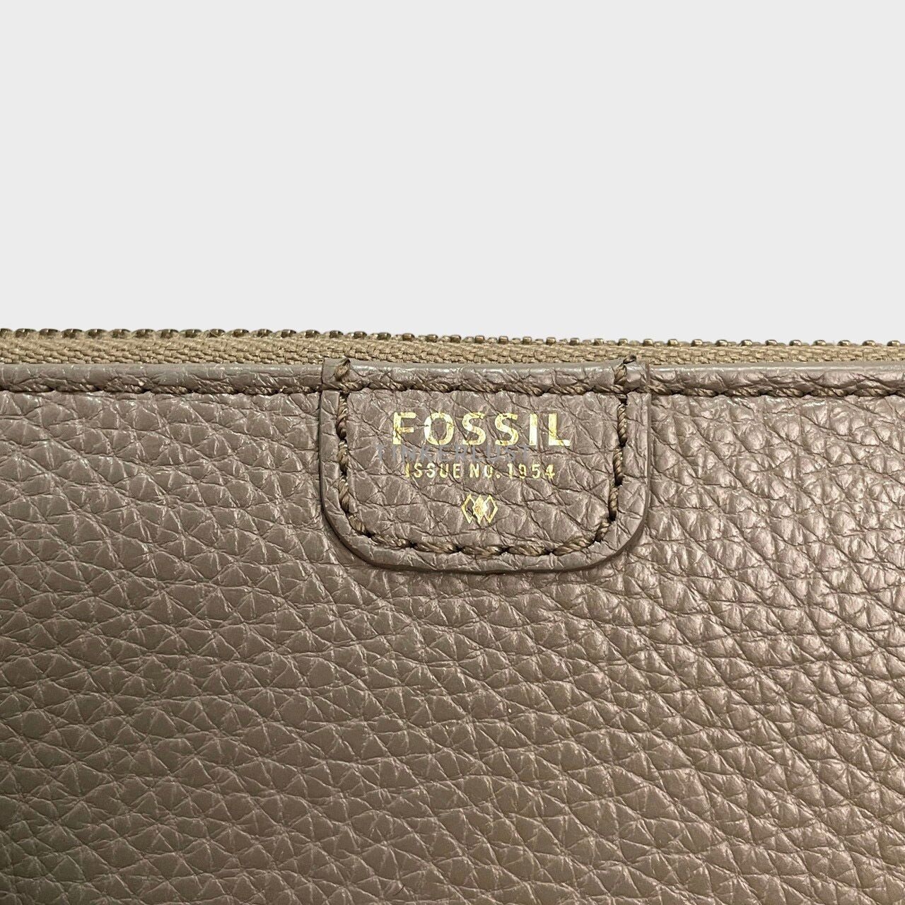 Fossil Dark Olive Long Wallet