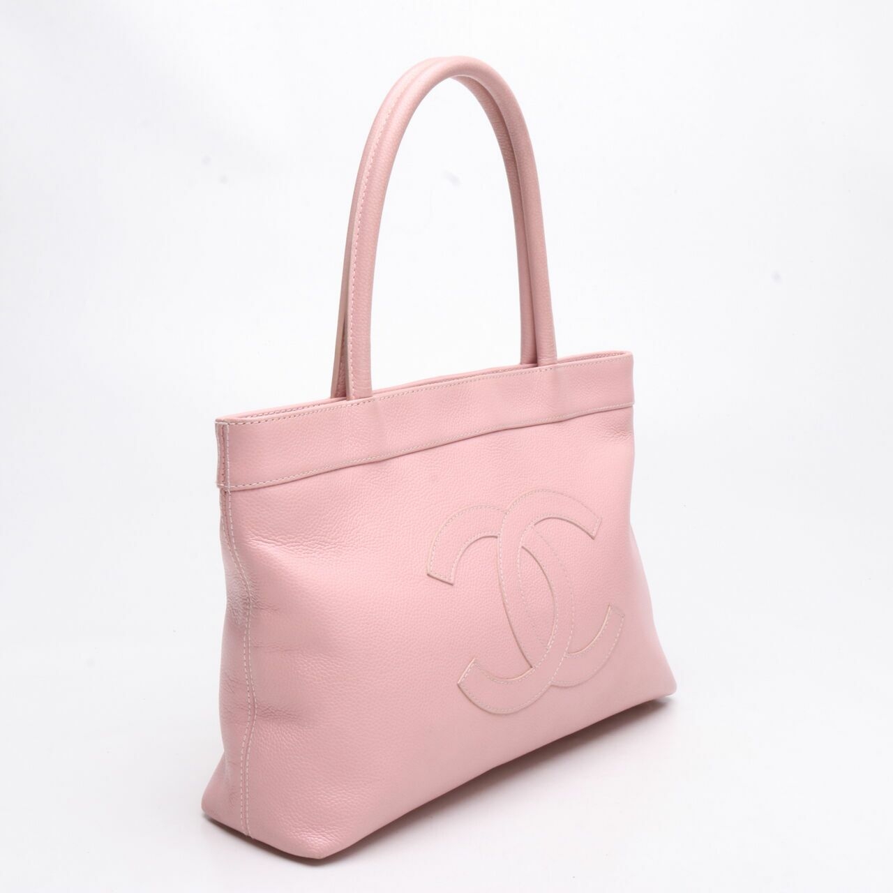 Chanel Vintage Pink Caviar Tote Bag