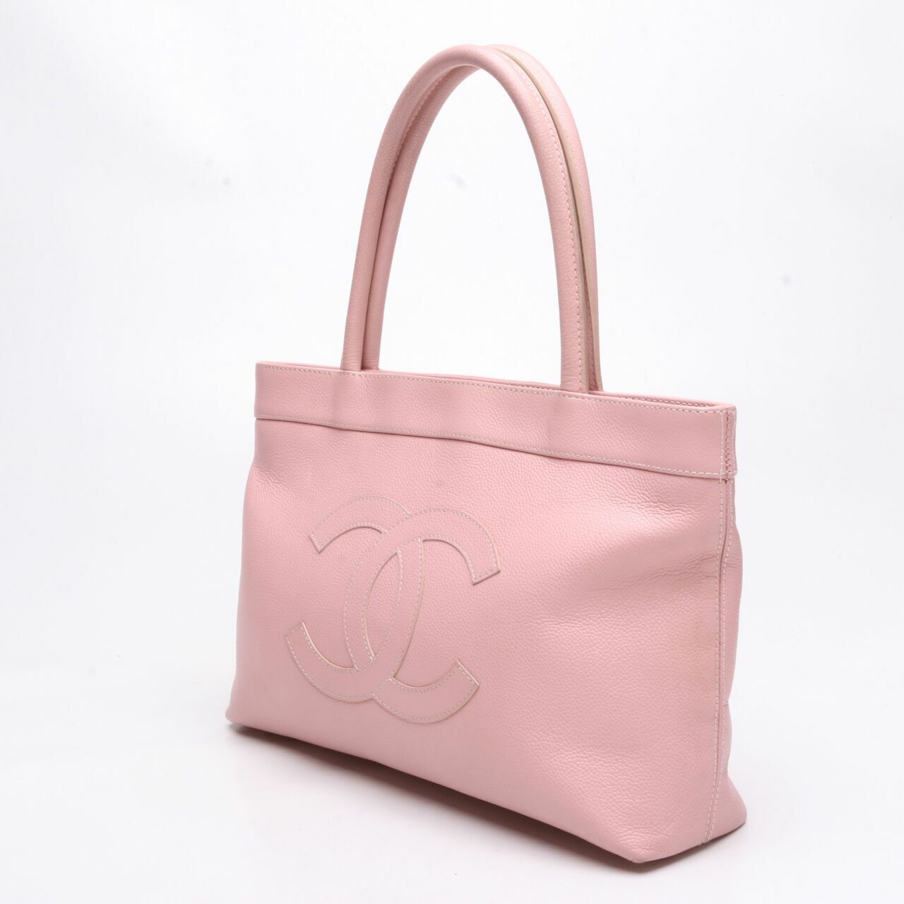 Chanel Vintage Pink Caviar Tote Bag