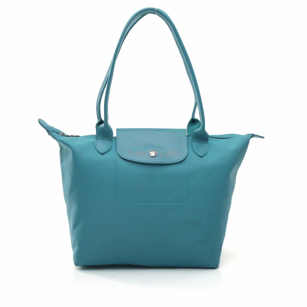 Longchamp Neo Le Pilage Turquoise Tote Bag