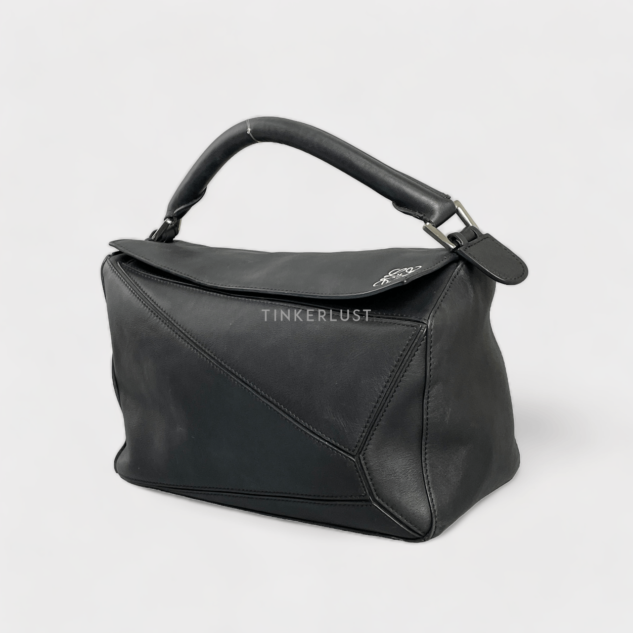  Loewe Puzzle Black Medium Bag