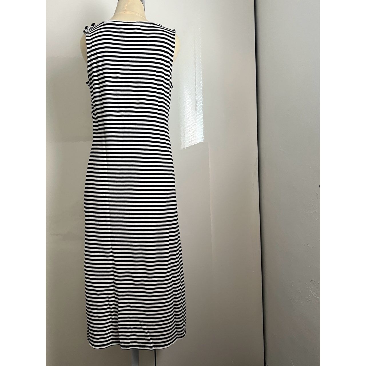 Karl Lagerfeld Black & White Midi Dress