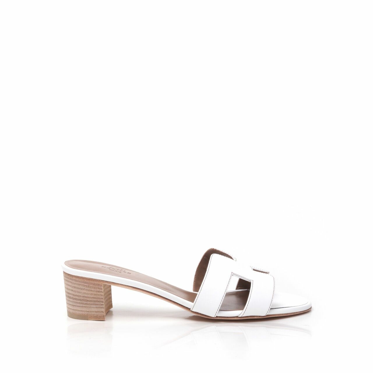 Hermes Oasis White Swift Heels