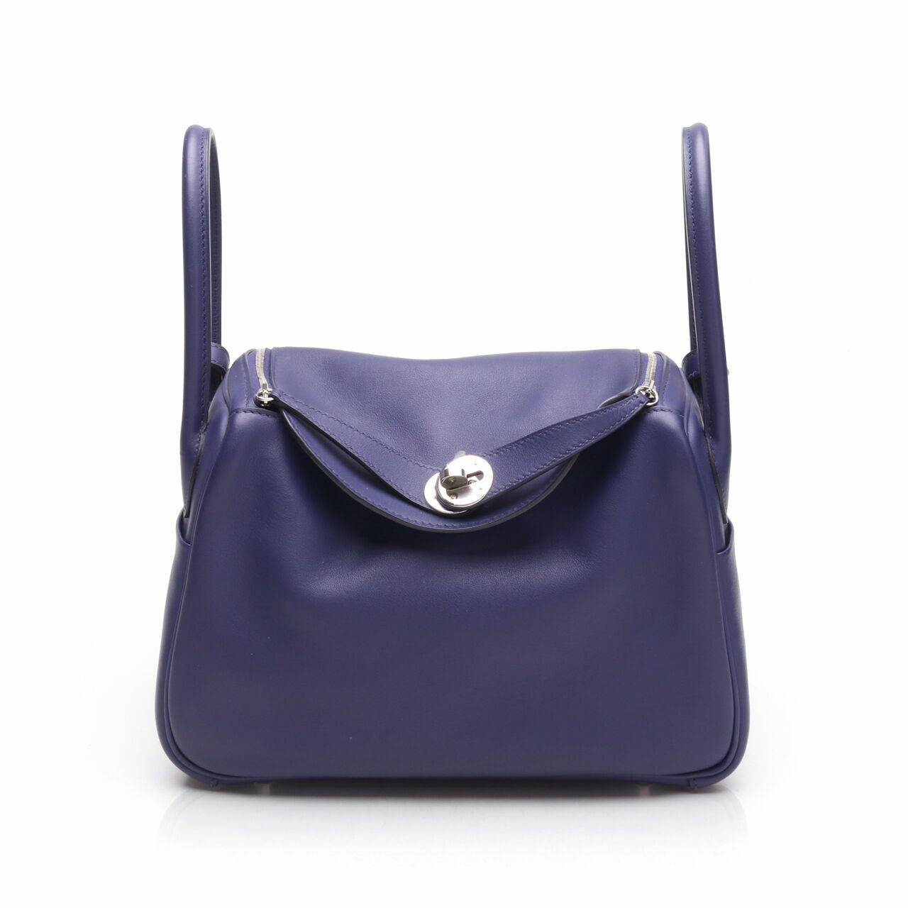 Hermes Lindy 26 Blue Encre Swift PHW #D 