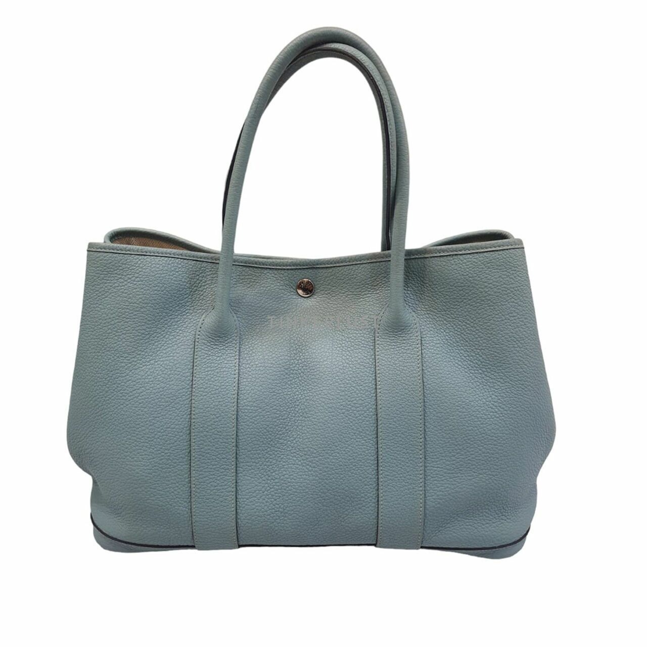 Hermes Garden Party 36 Blue Lin #N Tote Bag