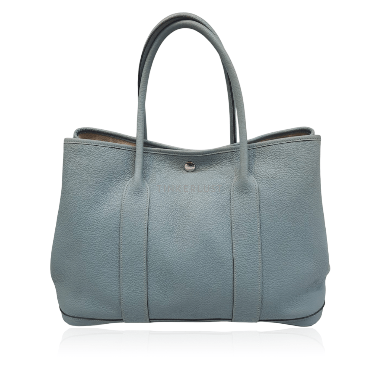 Hermes Garden Party 36 Blue Lin #N Tote Bag