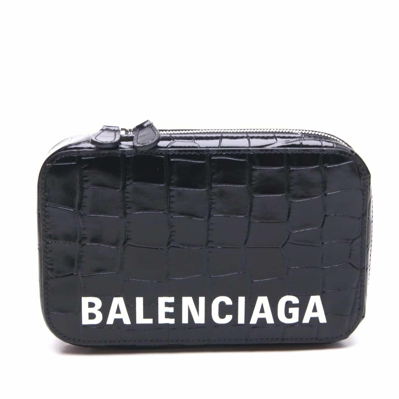 Balenciaga Croco Phone Holder Crossbody Bag