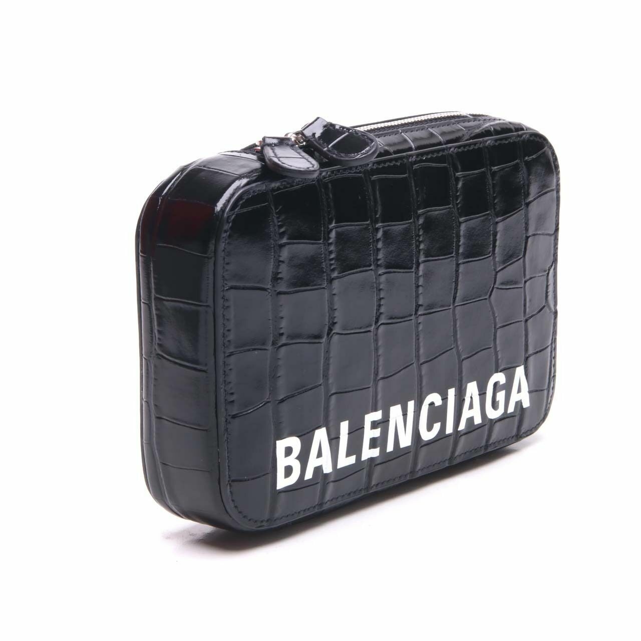 Balenciaga Croco Phone Holder Crossbody Bag