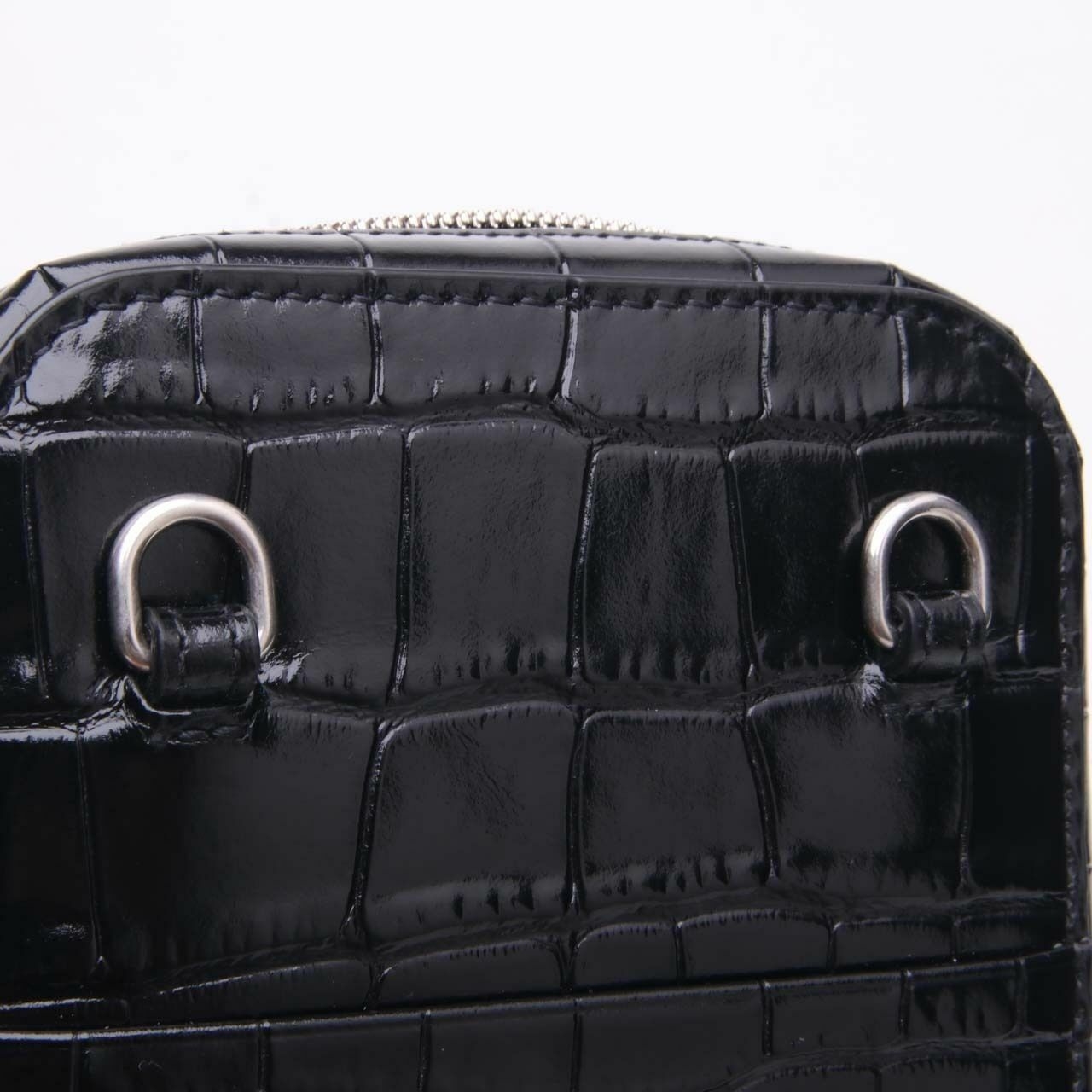 Balenciaga Croco Phone Holder Crossbody Bag