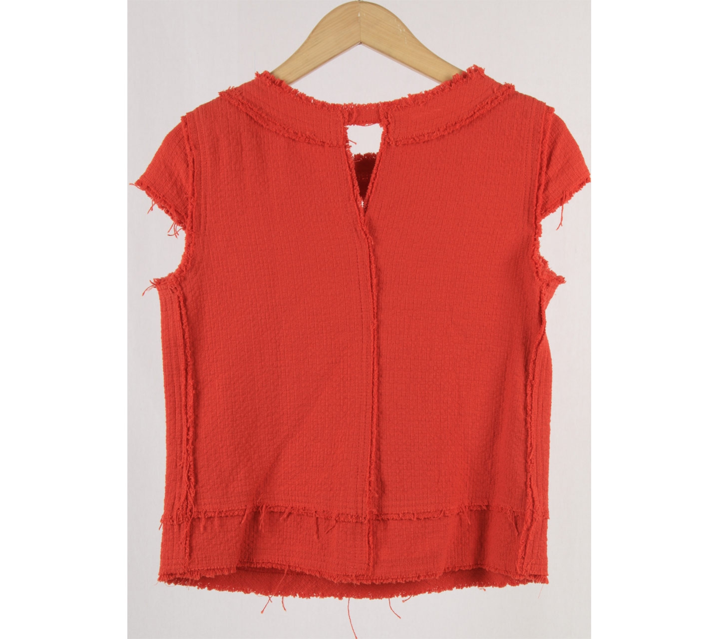 Zara Red Cape Sleeve Blouse