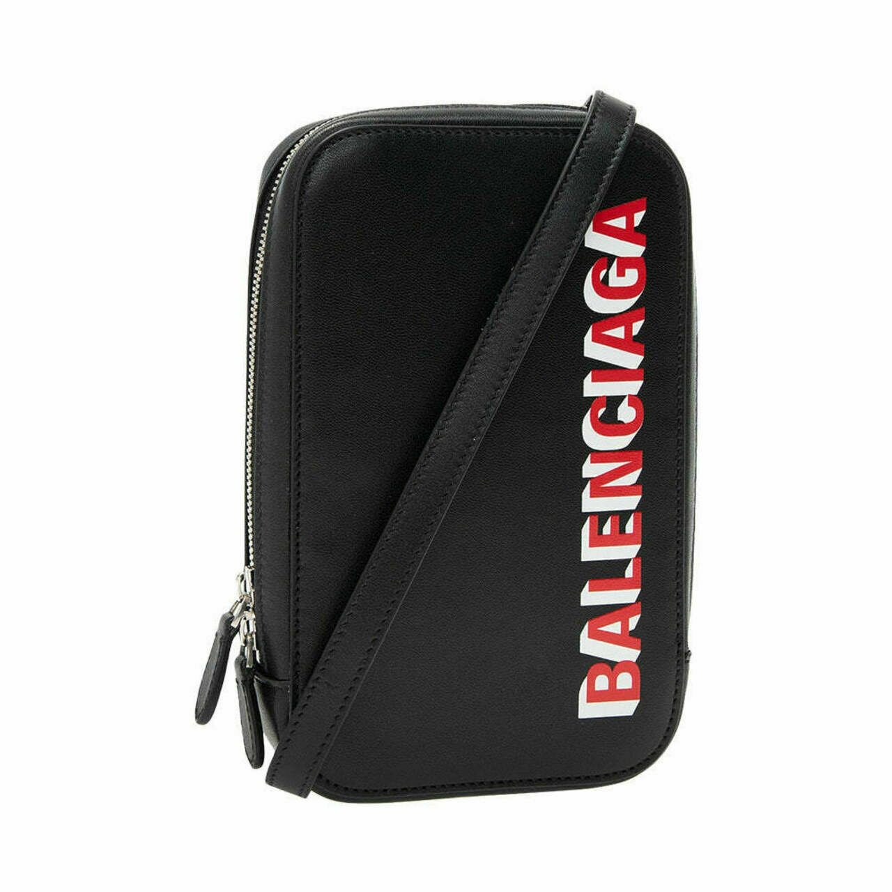 Balenciaga Cash Phone Holder Bag Black