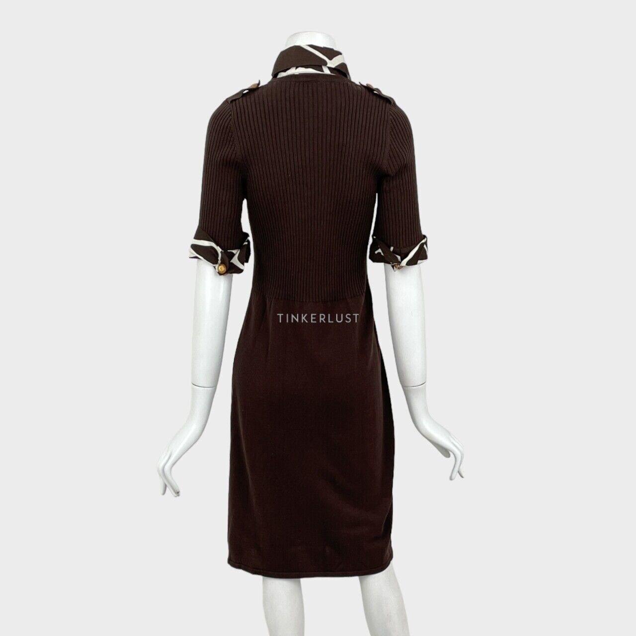 Tory Burch Brown Midi Dress