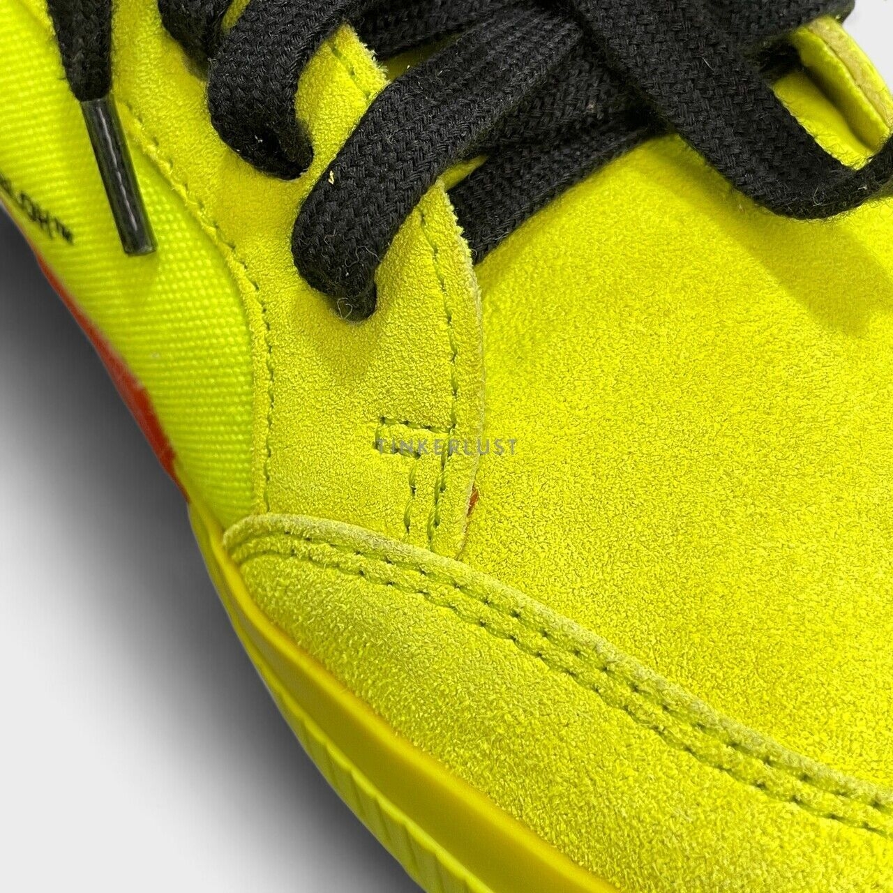 Off White Vulcanized Fluo Yellow Low Sneakers