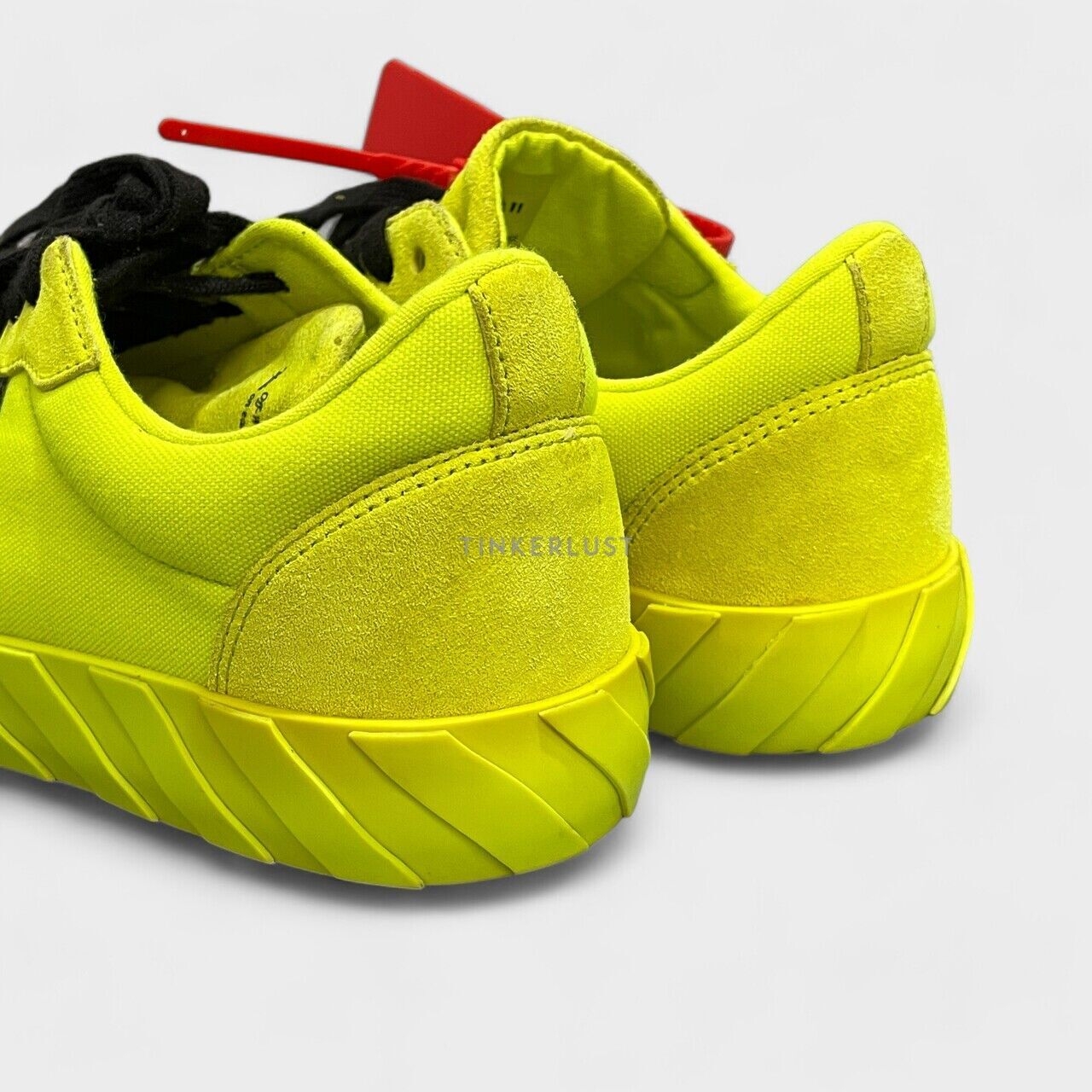 Off White Vulcanized Fluo Yellow Low Sneakers