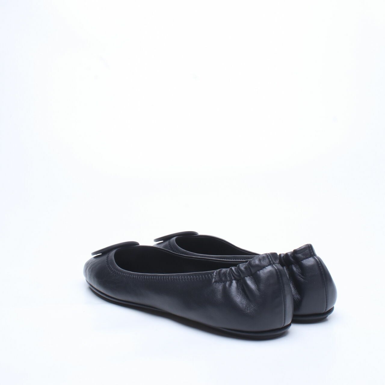 Tory Burch Minnie Travel Ballerina Perfect Black Matte Flats