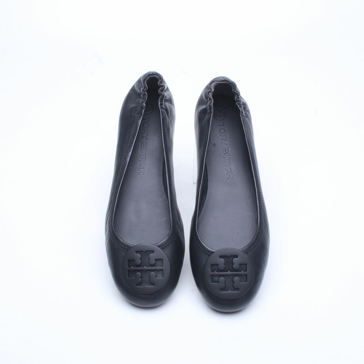 Tory Burch Minnie Travel Ballerina Perfect Black Matte Flats