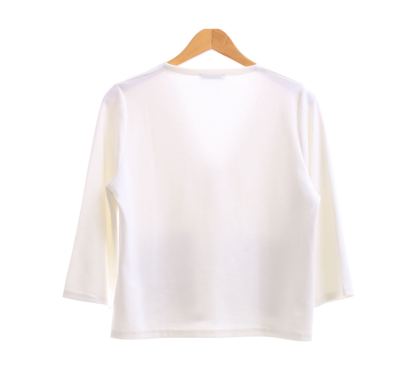 Zara Off White V -Neck Blouse