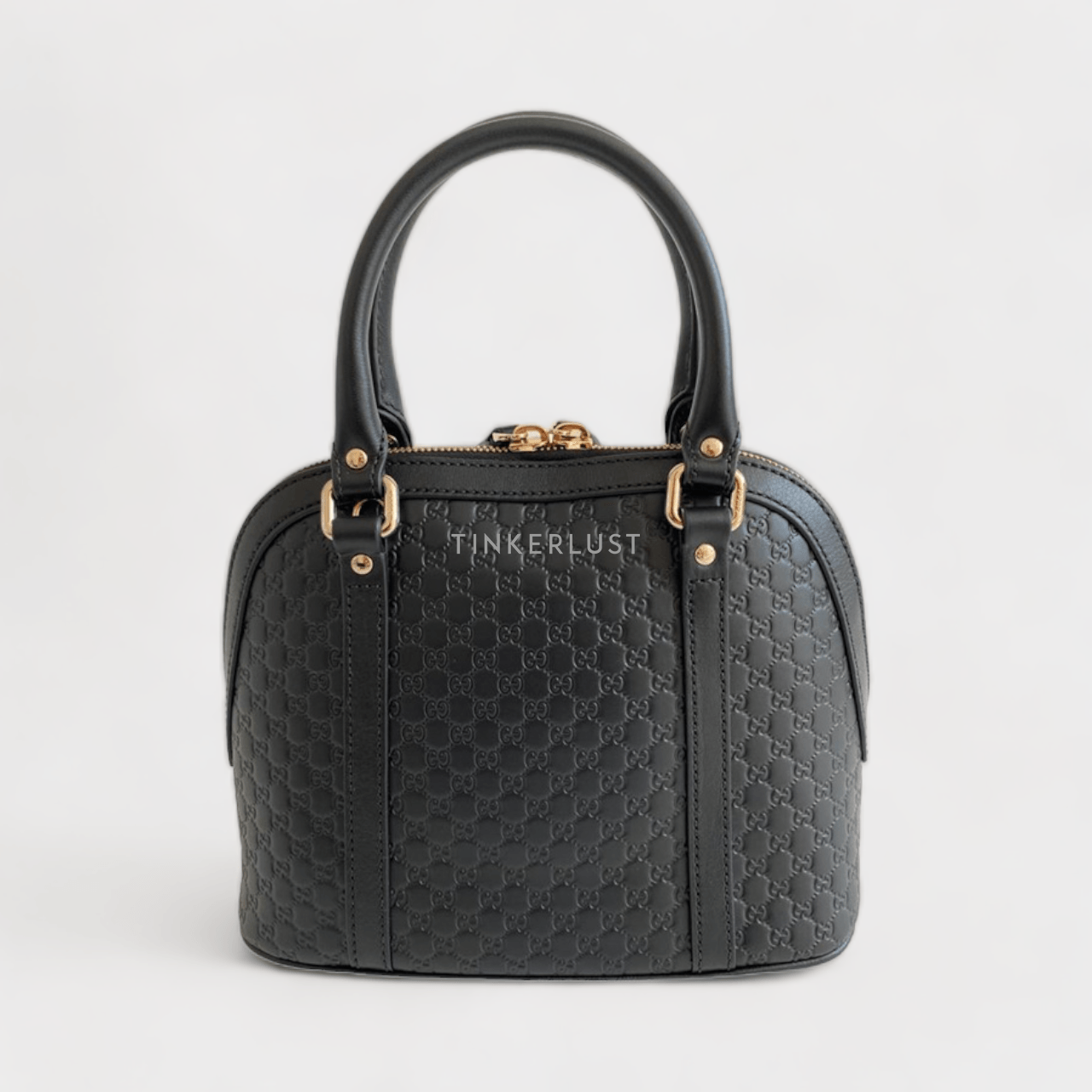 Gucci Guccissima Small Dome Black Satchel