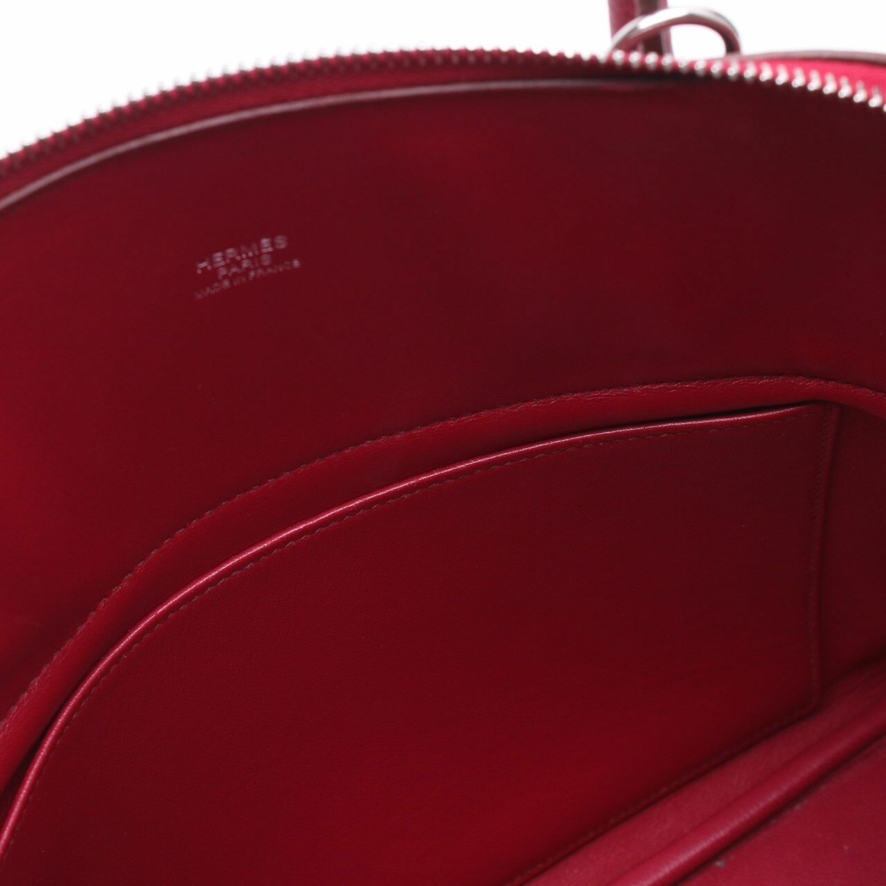 Hermes Bolide Red Rouge Vif Courchevel Satchel Bag