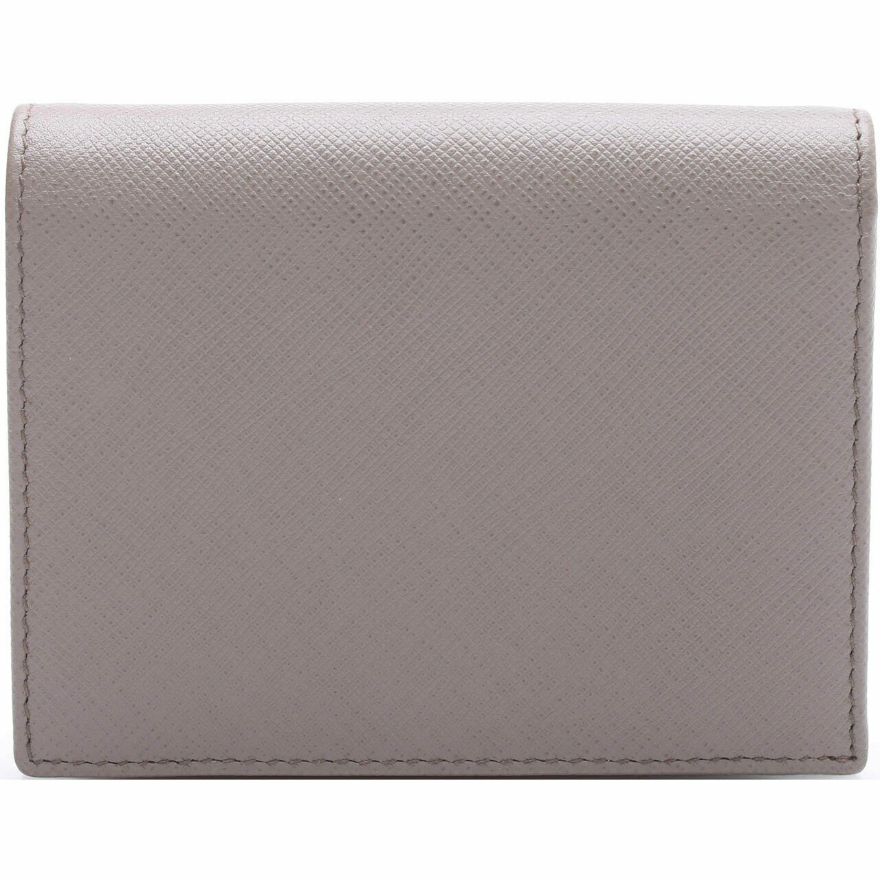 Prada Grey Saffiano Metal Wallet