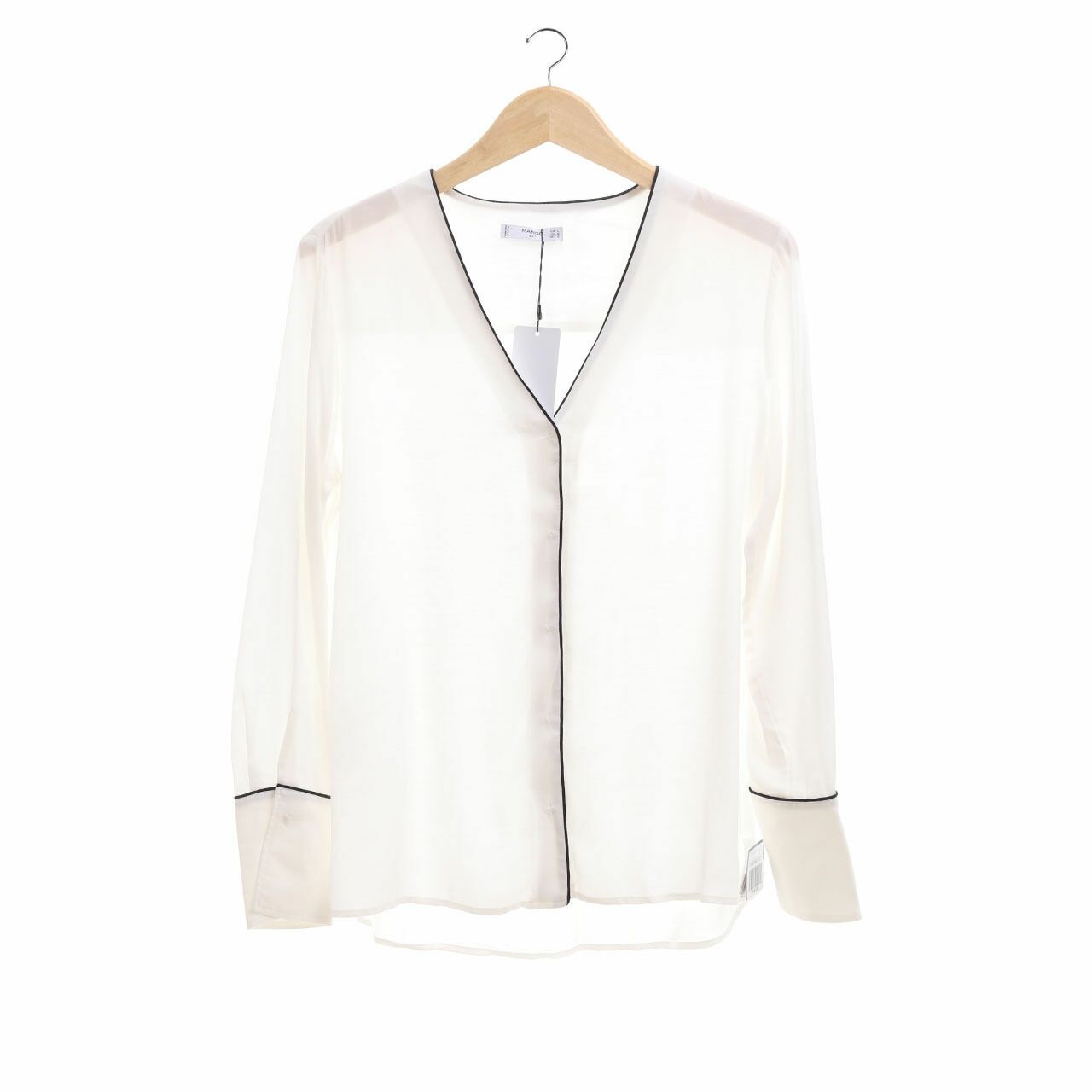 Mango Off White Blouse