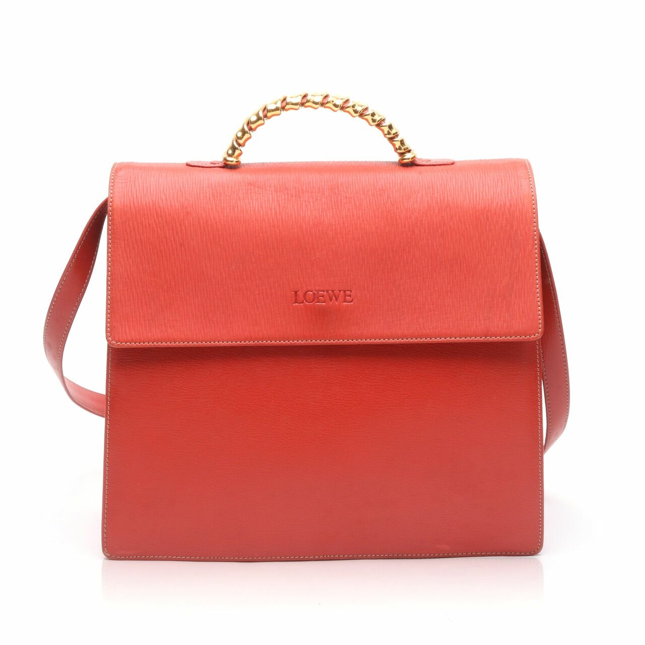 Loewe Red Satchel Bag