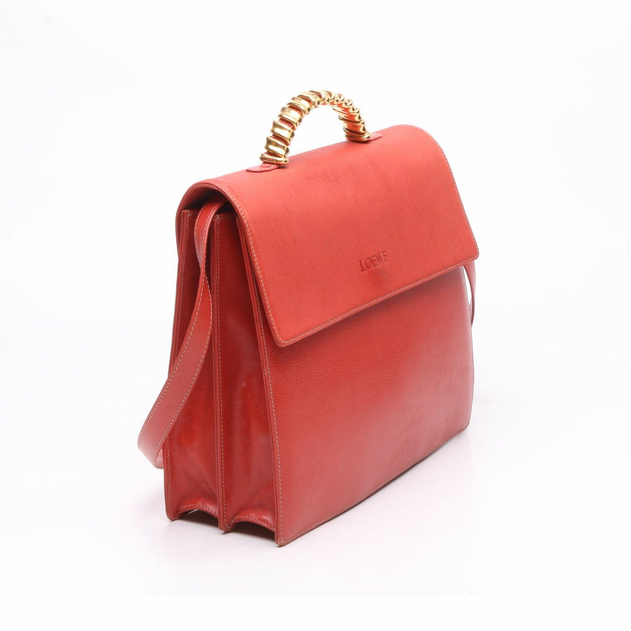 Loewe Red Satchel Bag