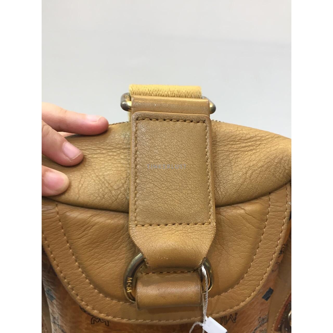 MCM Waist Bag Leather Cognac Brown Sling Bag