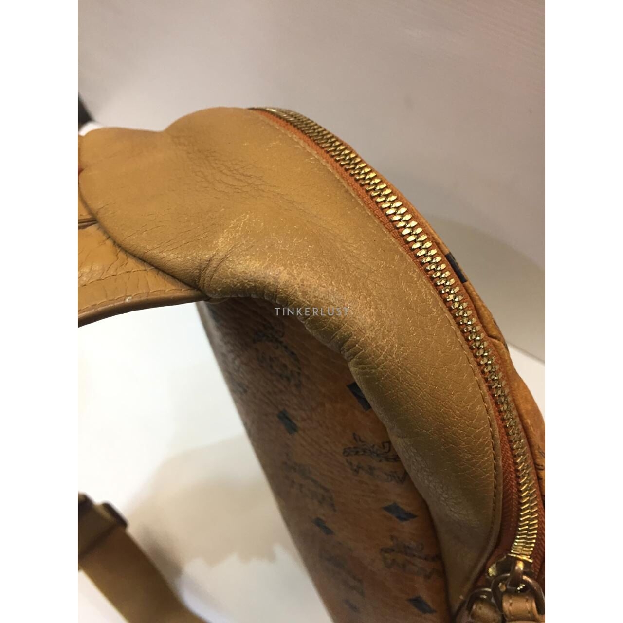 MCM Waist Bag Leather Cognac Brown Sling Bag