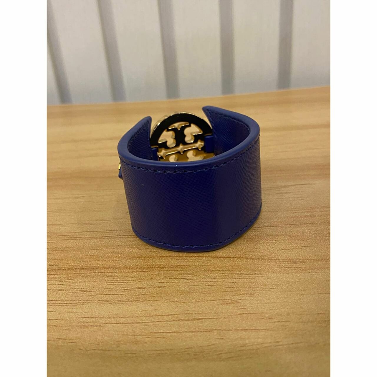 Tory Burch Logo Double Snap Bracelet in Navy GHW  Jewellery