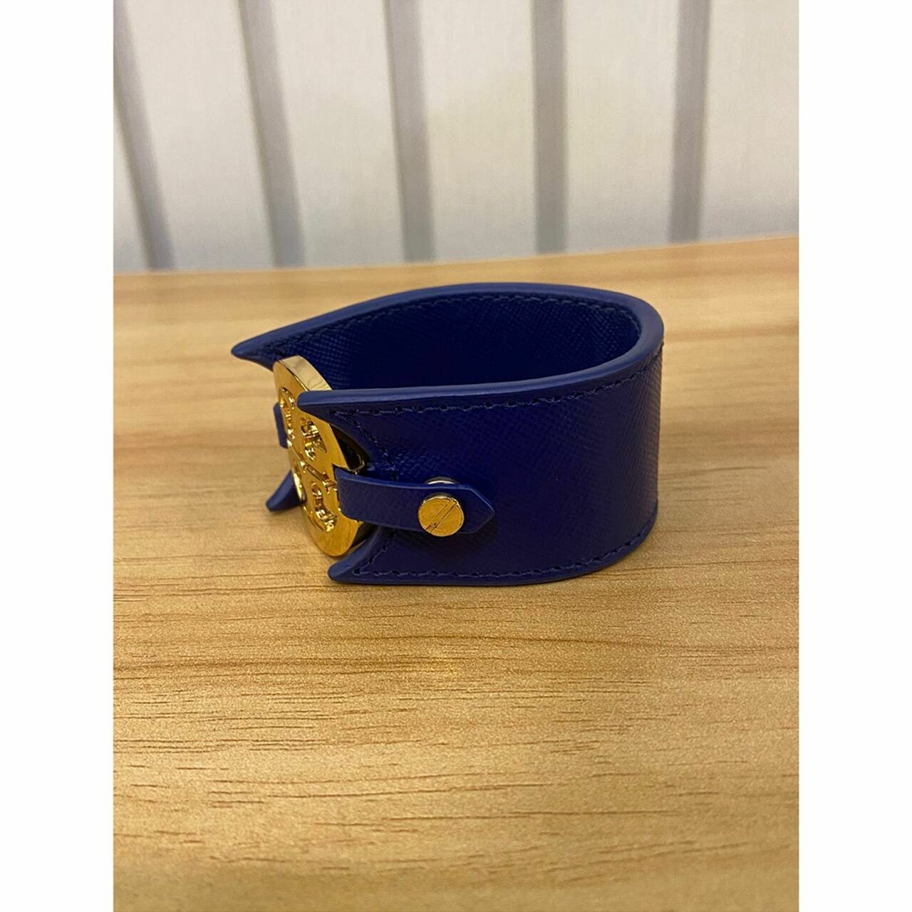 Tory Burch Logo Double Snap Bracelet in Navy GHW  Jewellery