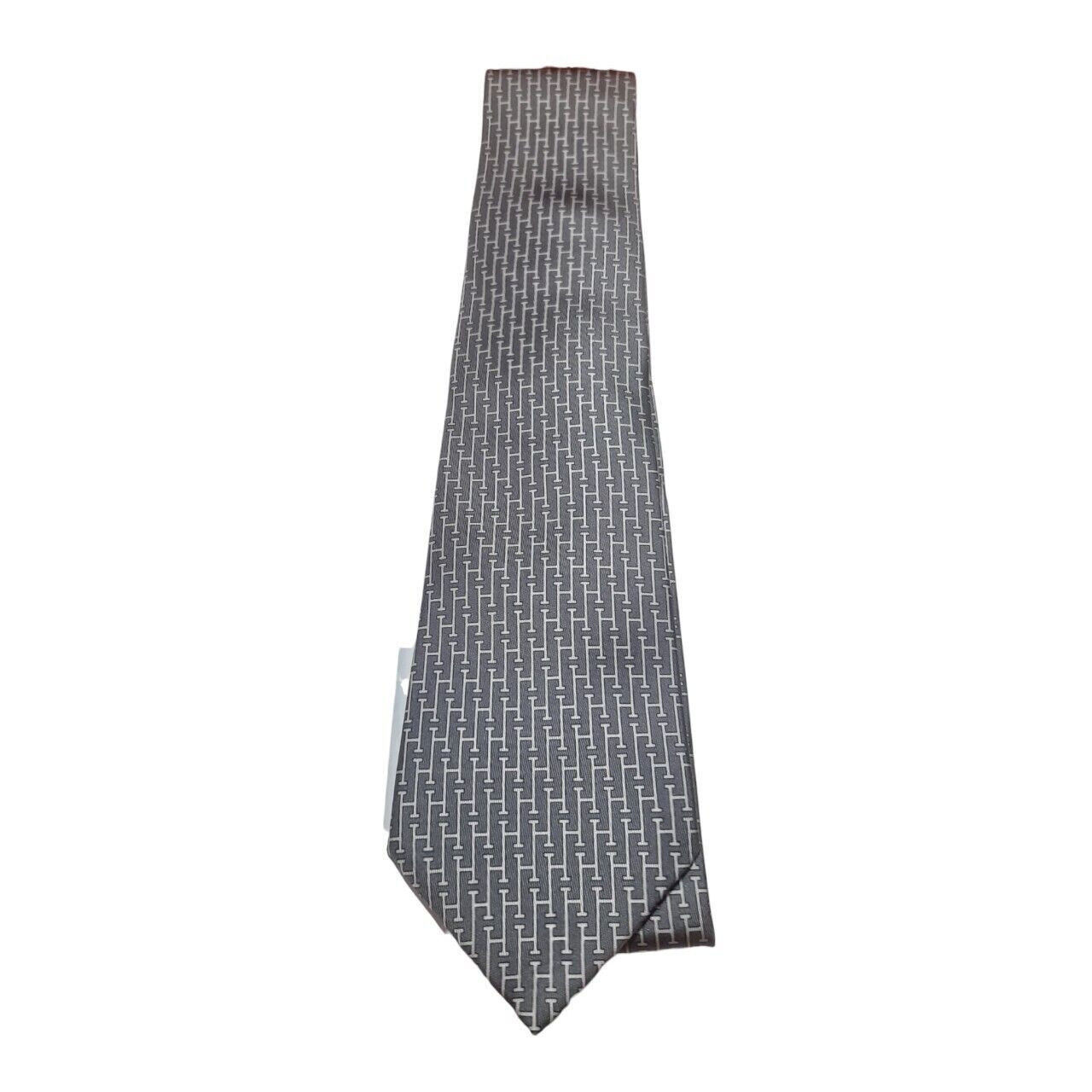 Hermes Grey Neck Tie